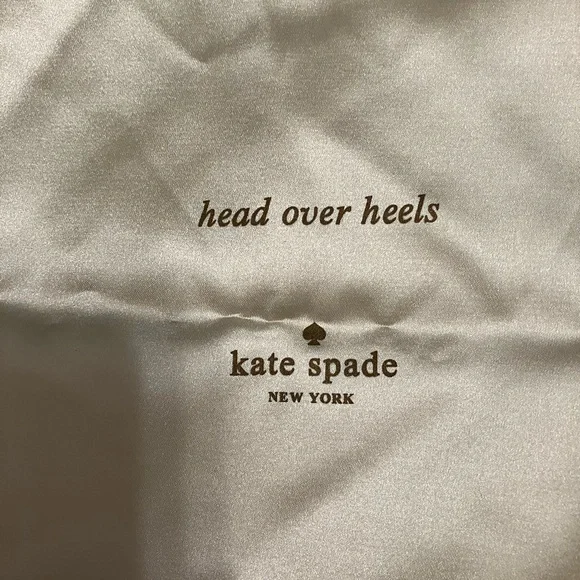 Kate Spade Happily Flip Flops Light Blue Eva Silver Bow Sz 7 - Picture 10 of 11